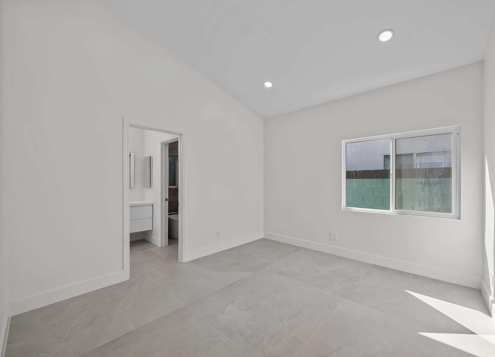 Bedroom: empty → furnished interior — BEFORE