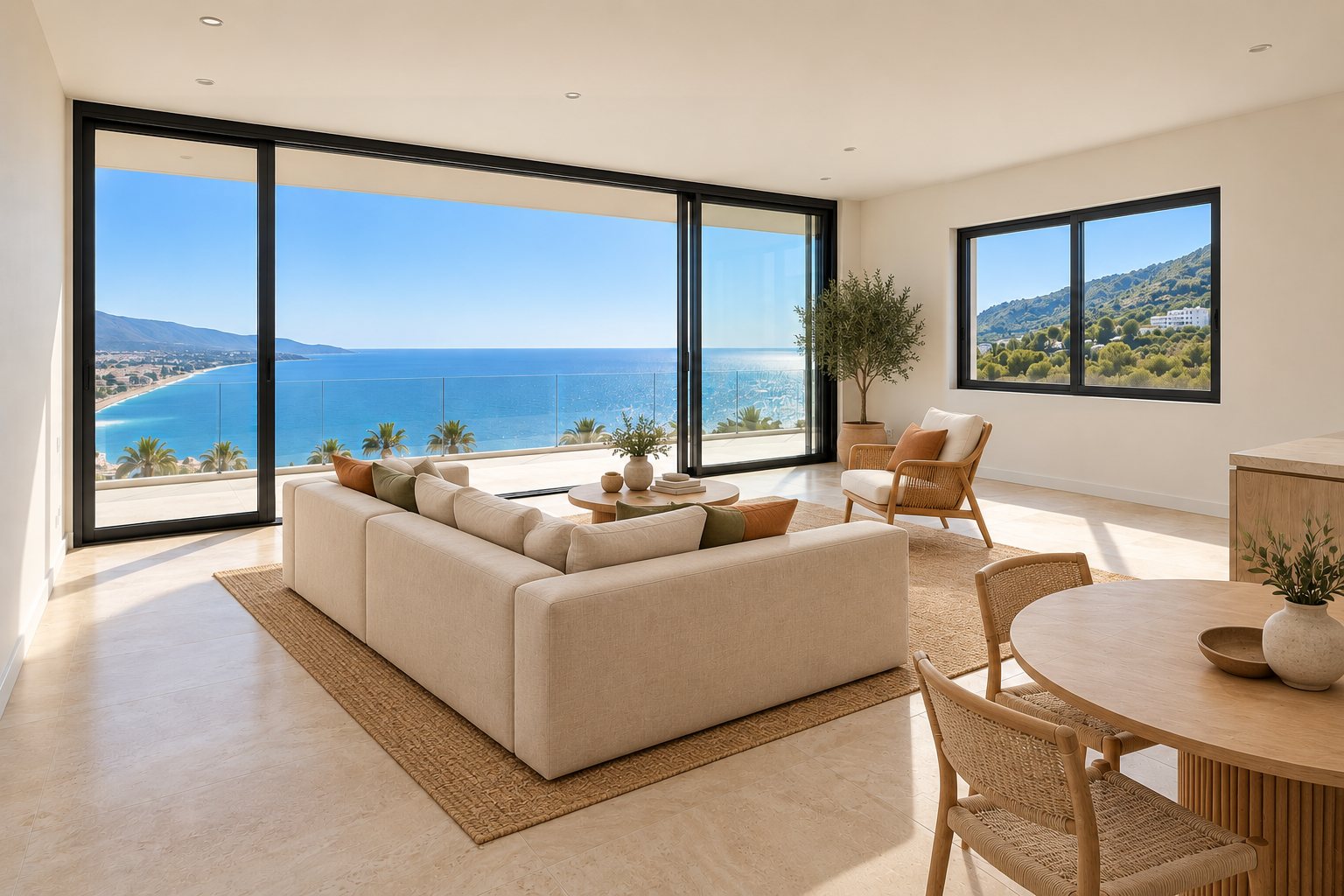 Living room in the selected style